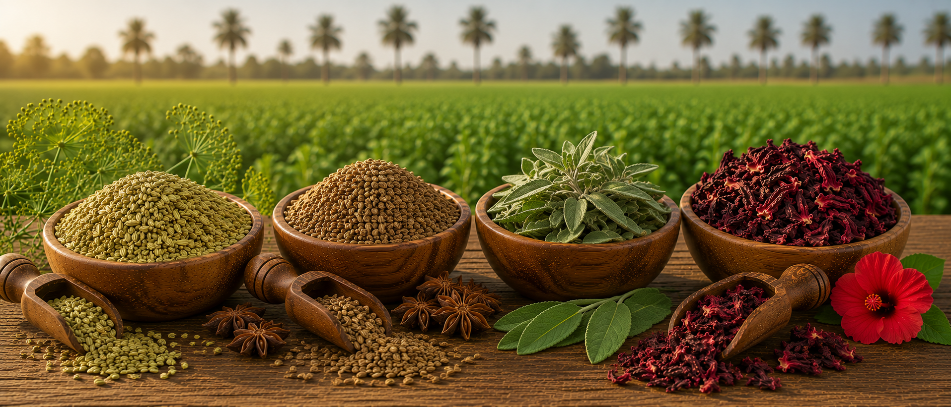 Egyptian herb fields