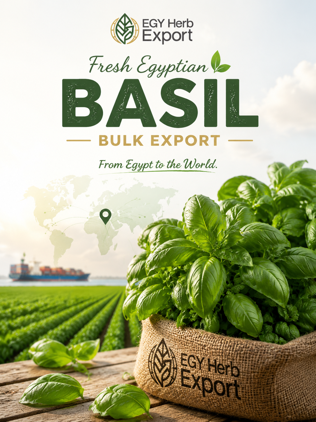 Fresh Egyptian Basil Bulk Export