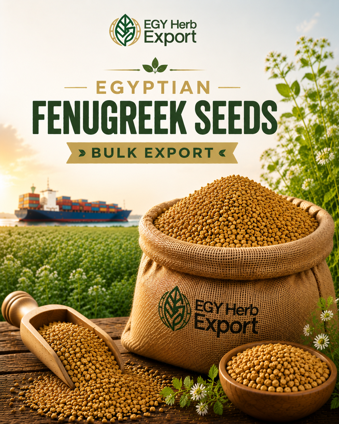 Egyptian Fenugreek Seeds Bulk Export