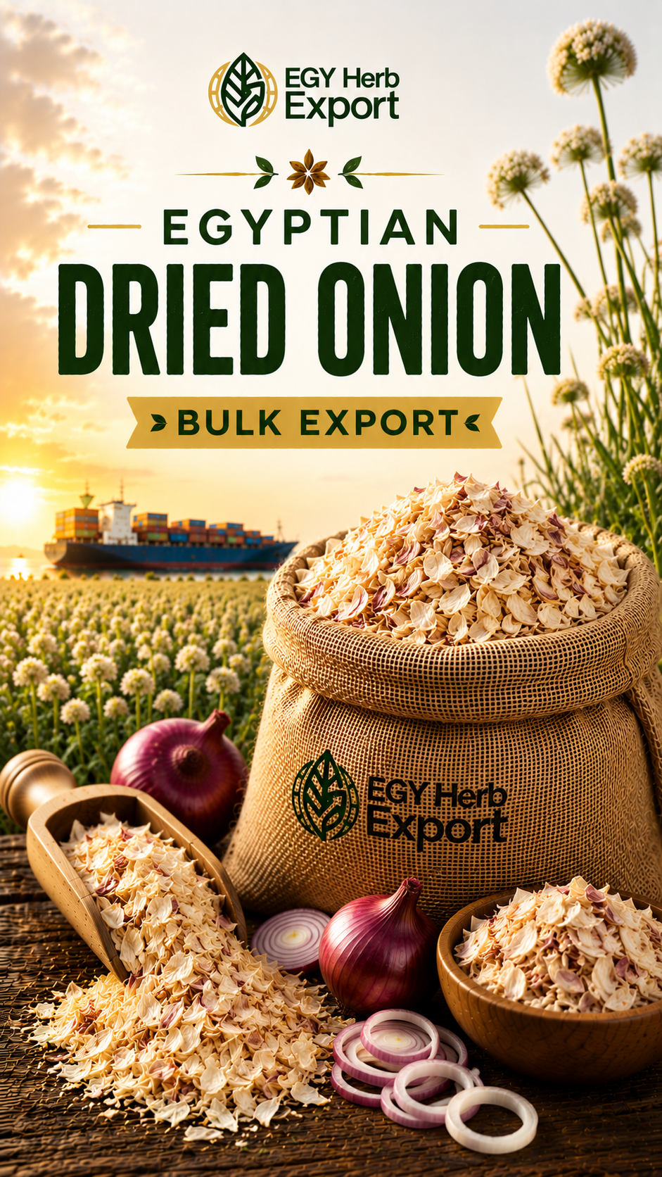 Egyptian Dried Onion Bulk Export