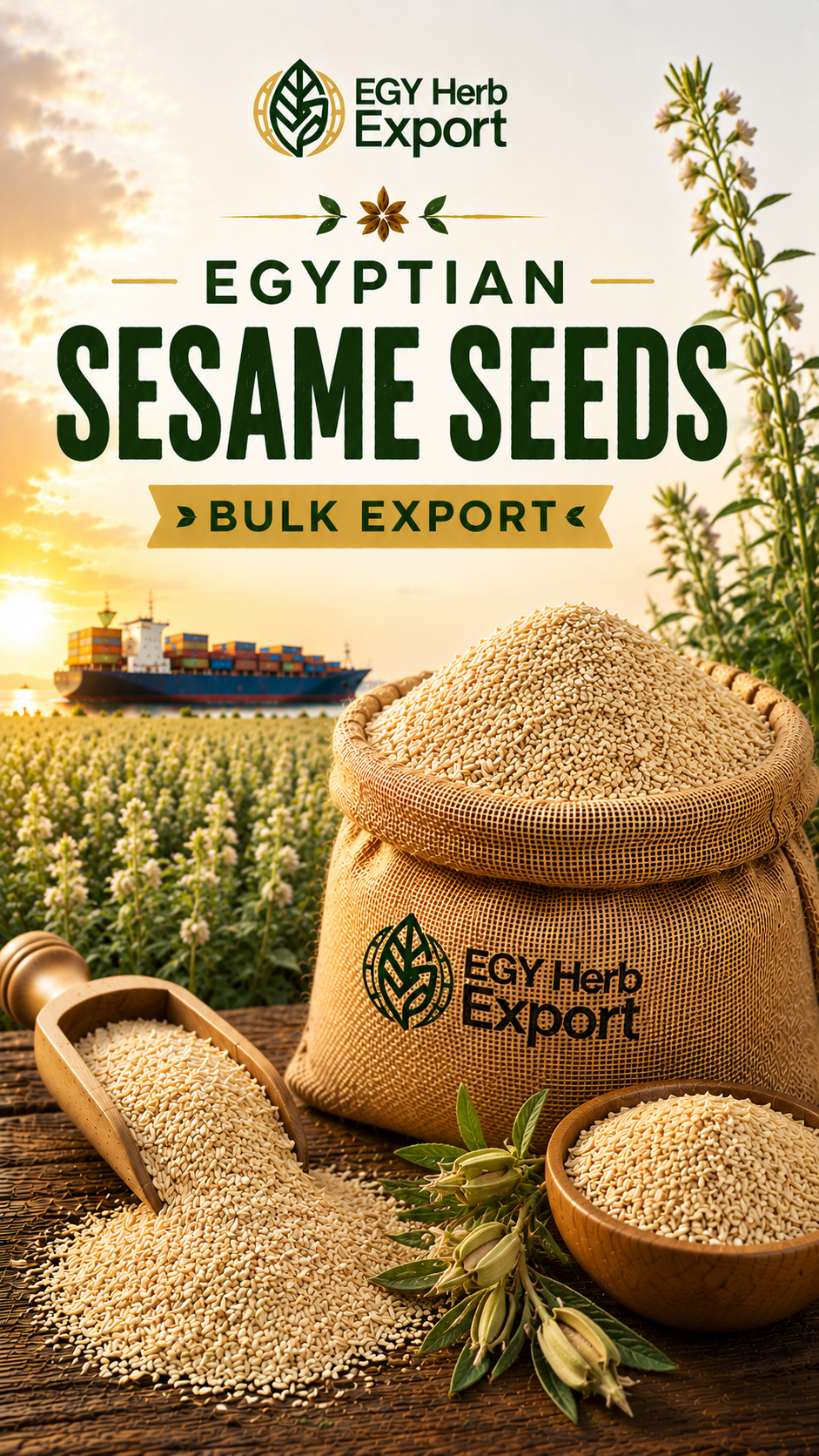 Egyptian Sesame Seeds Bulk Export