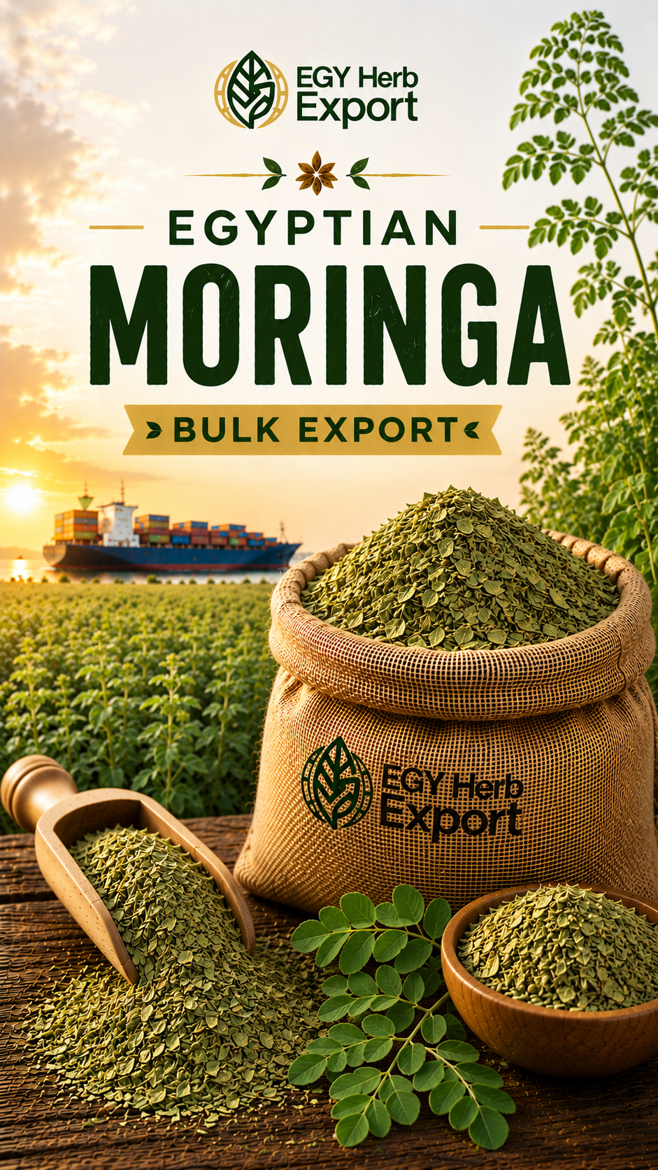 Egyptian Moringa Bulk Export