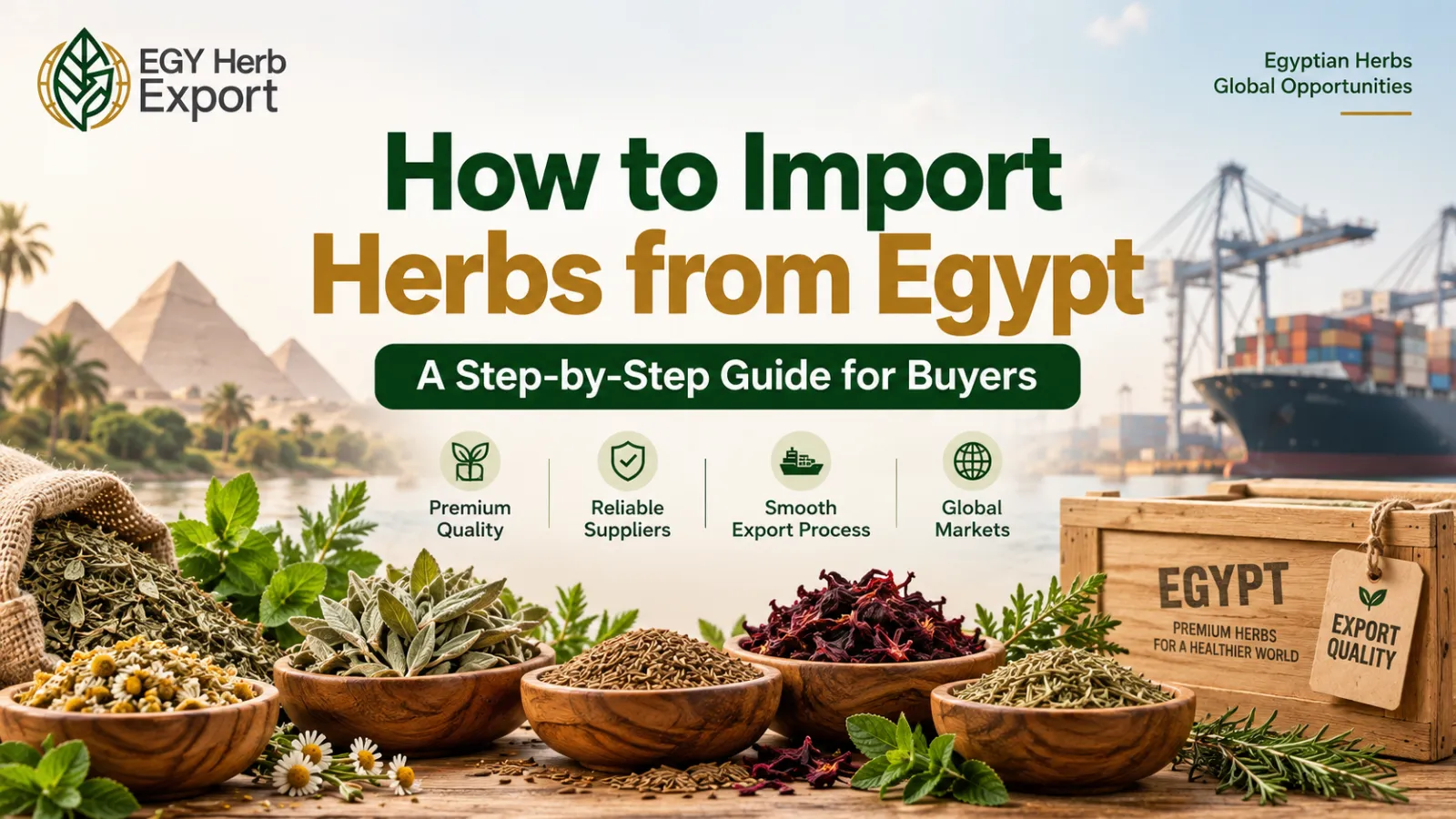 How to Import Herbs from Egypt: A Step-by-Step Guide for Buyers