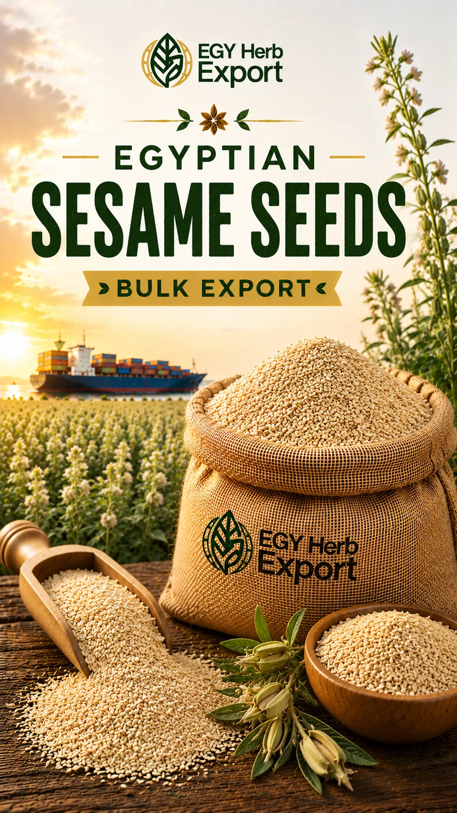 Egyptian Sesame Seeds Bulk Export